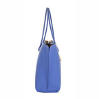 Camomilla Milano | Borsa Spalla Pop Candy Blu | Mix Similpelle Martellata e Liscia
