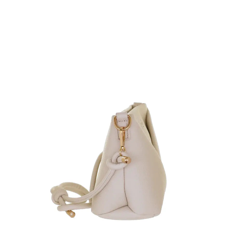 Camomilla Milano | Borsa Tracolla Glassé Bianco | Design Marinaro con Corda