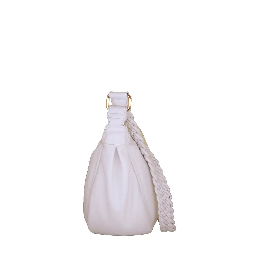 Camomilla Milano | Borsa Tracolla L Jelly Bag Bianco | Design Mezzaluna