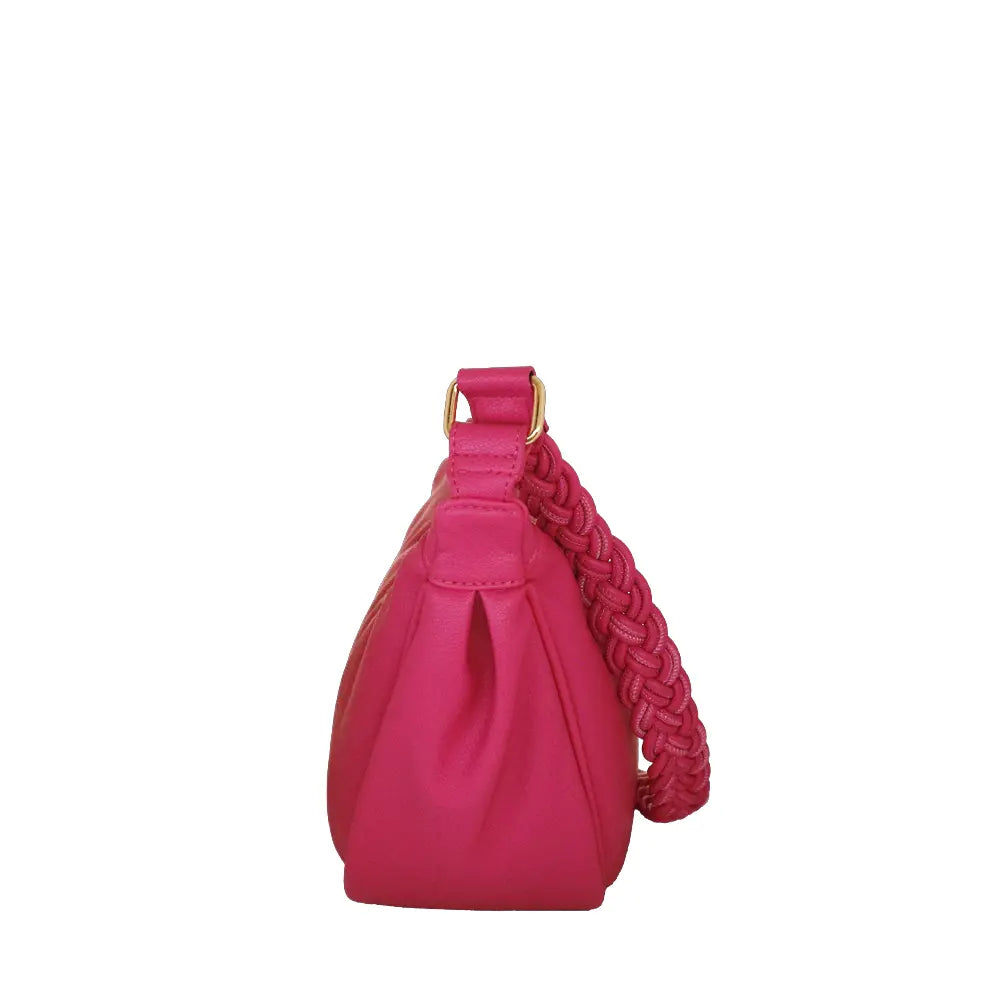 Camomilla Milano | Borsa Tracolla L Jelly Bag Fucsia | Design Mezzaluna