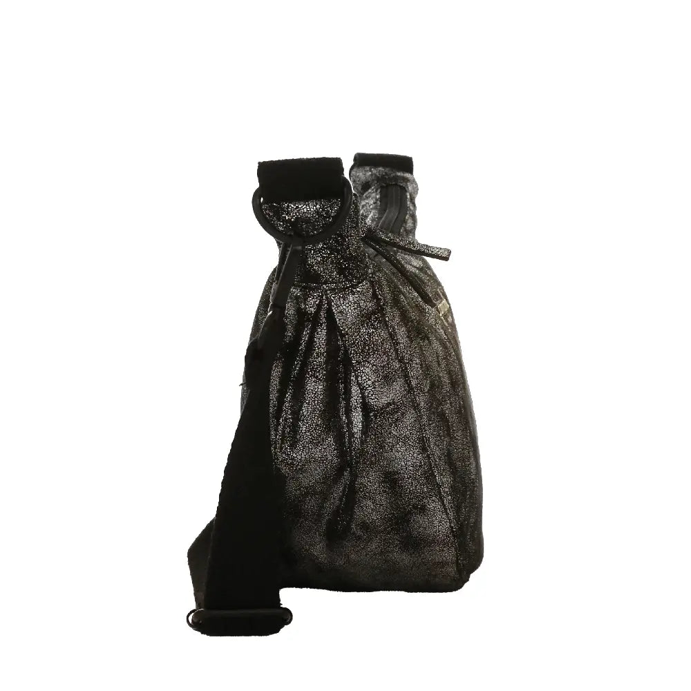 Camomilla Milano | Borsa Tracolla M Lulu Nera | Mezzaluna Luccicante