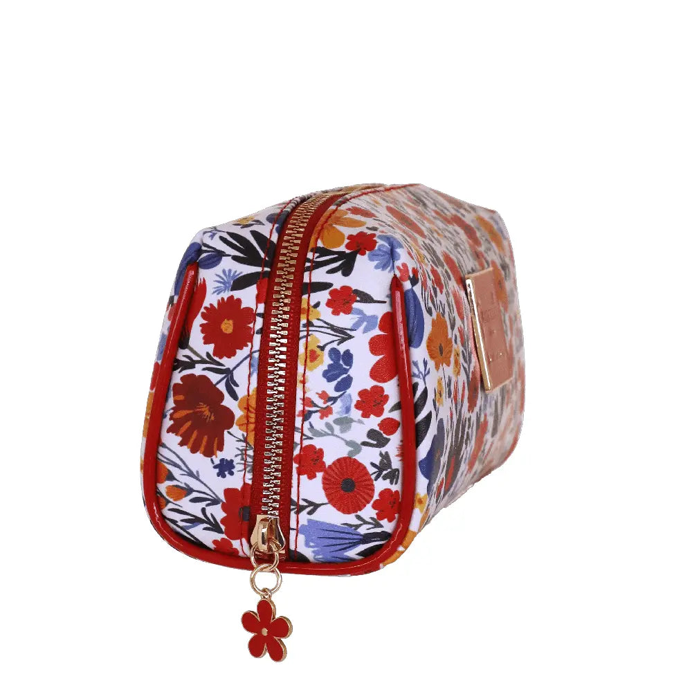 Camomilla Milano | Necessaire M Sweet Bloom Rosso | Beauty Case Floreale e Vichy