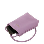Camomilla Milano | Portacellulare Glassé Lilla | Pochette con Tracolla Martellata