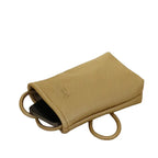 Camomilla Milano | Portacellulare Glassé Oro | Pochette con Tracolla Martellata