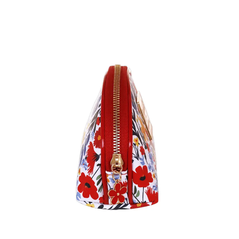 Camomilla Milano | Pouch S Sweet Bloom Rosso | Pochette con Stampa Floreale