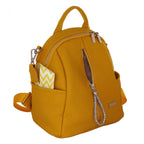 Camomilla Milano | Zaino City Frizzy Giallo | Zainetto Compatto con Dettagli Brillanti