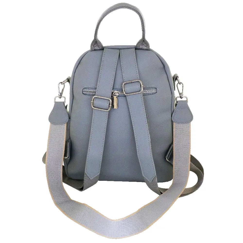Camomilla Milano | Zaino Casual Frizzy Azzurro | Zainetto Glamour con Dettagli Brillanti