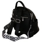 Camomilla Milano | Zaino City Frizzy Nero | Zainetto Compatto con Dettagli Brillanti