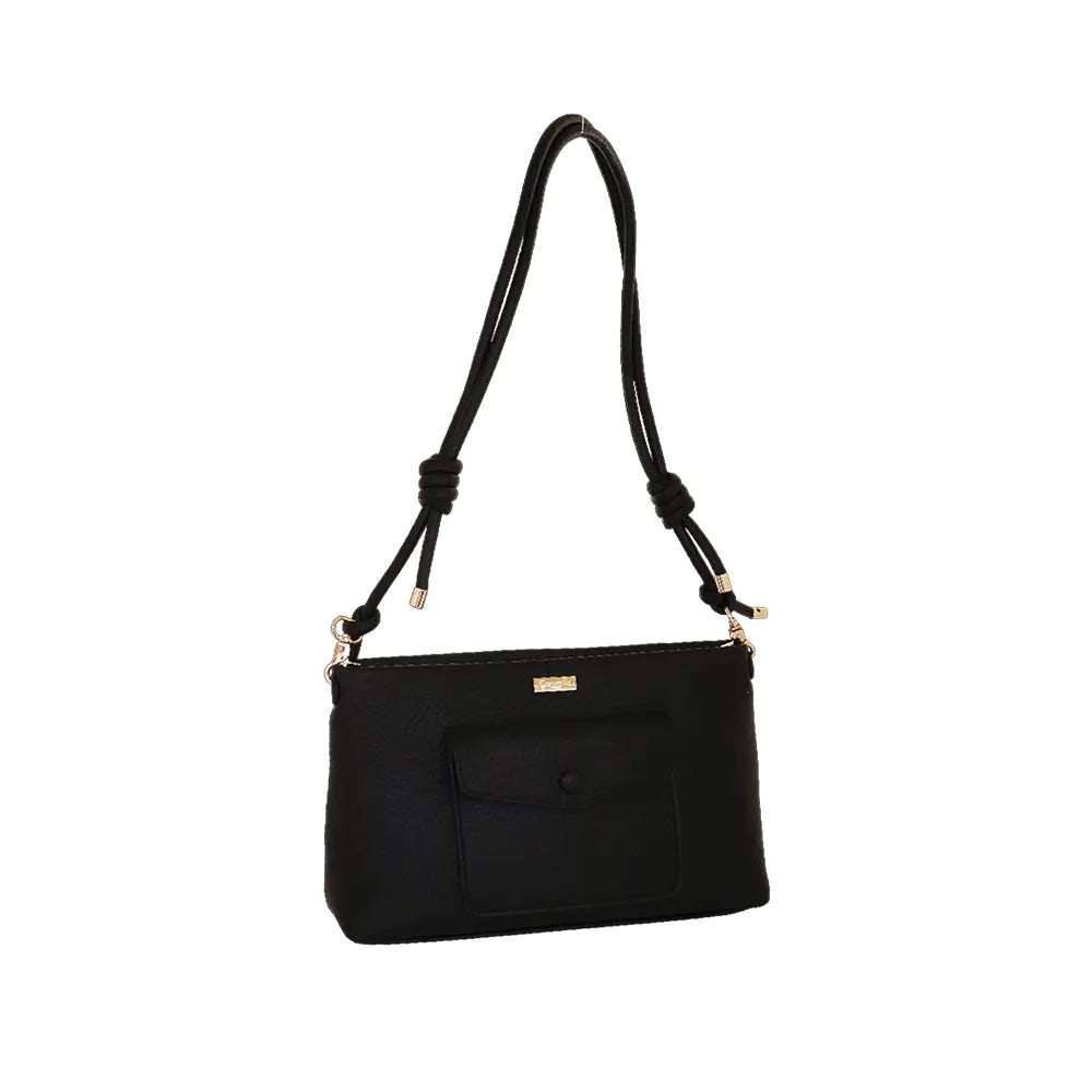 Camomilla Milano | Borsa Tracolla Love Letter Nera | Design a Busta