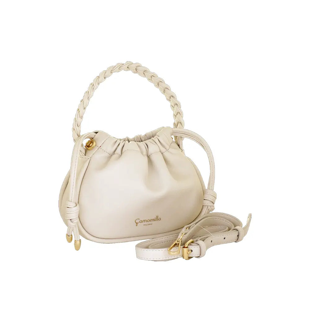Camomilla Milano | Borsa Mano S Soft Kiss Bianco | Design a Sacchetto con Tracolla