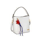 Camomilla Milano | Borsa Secchiello Ice Lolly Bianco | Texture Caviar con Charm