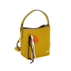 Camomilla Milano | Borsa Secchiello Ice Lolly Giallo | Texture Caviar con Charm