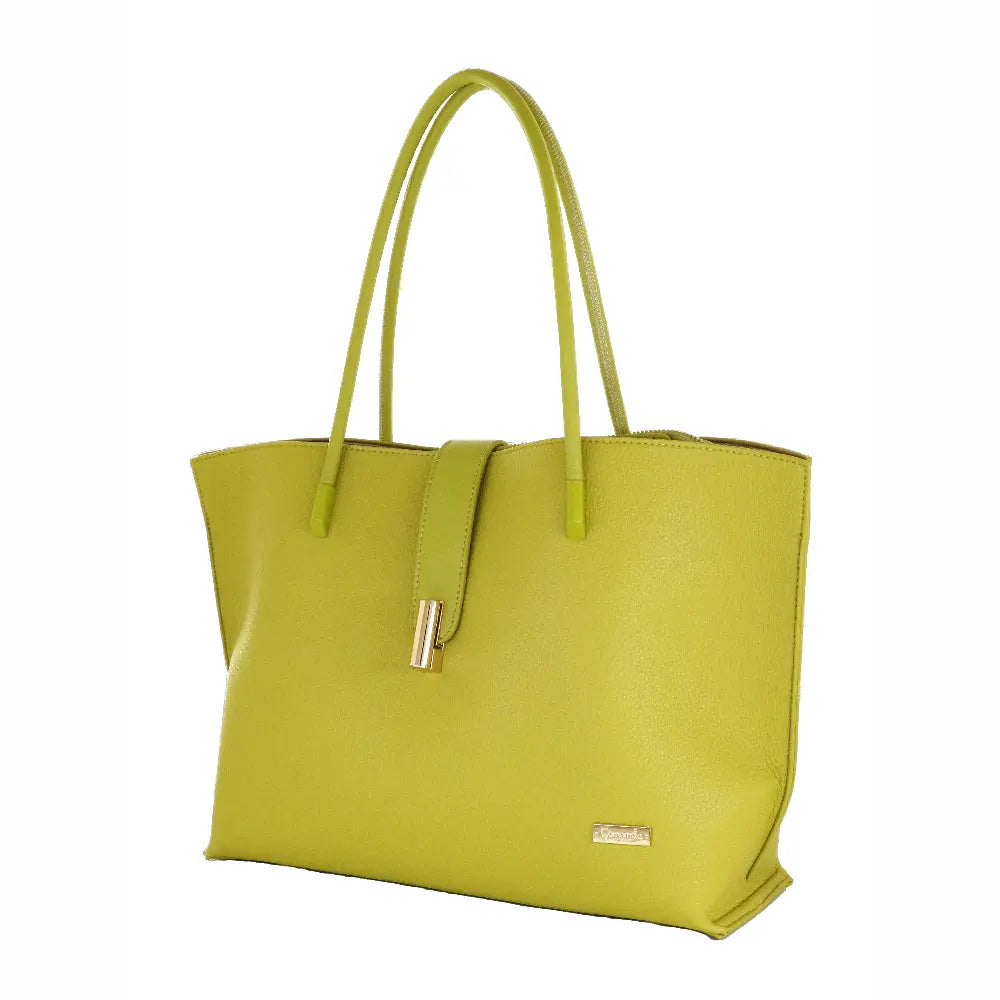 Camomilla Milano | Borsa Spalla Pop Candy Verde | Mix Similpelle Martellata e Liscia
