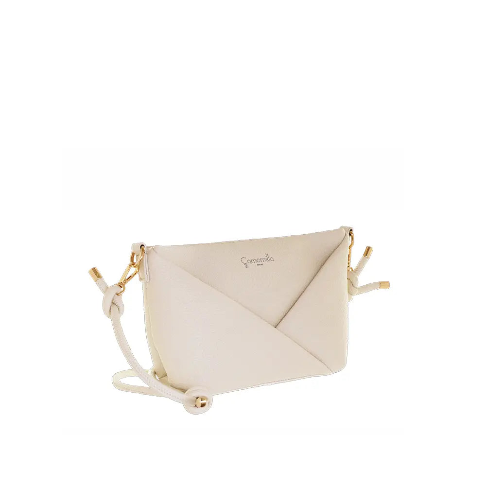 Camomilla Milano | Borsa Tracolla Glassé Bianco | Design Marinaro con Corda