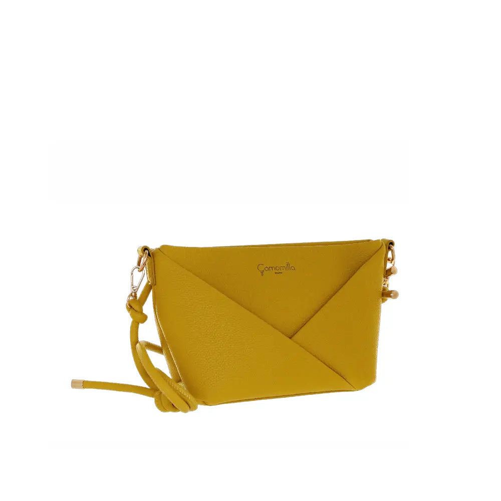 Camomilla Milano | Borsa Tracolla Glassé Giallo | Stile Nautico con Corda