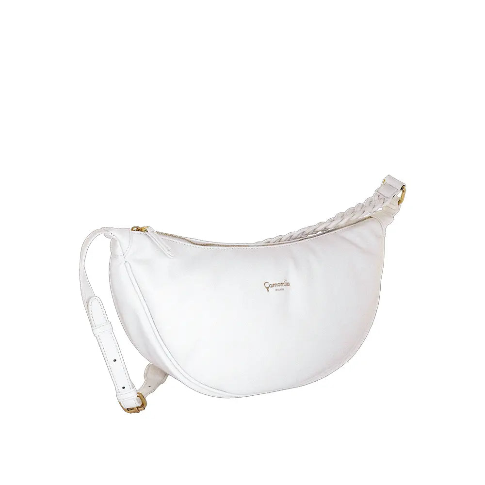 Camomilla Milano | Borsa Tracolla L Jelly Bag Bianco | Design Mezzaluna