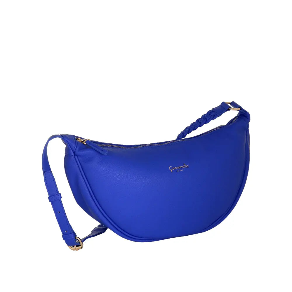 Camomilla Milano | Borsa Tracolla L Jelly Bag Blu | Design Mezzaluna