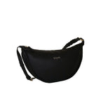 Camomilla Milano | Borsa Tracolla L Jelly Bag Nero | Design Mezzaluna