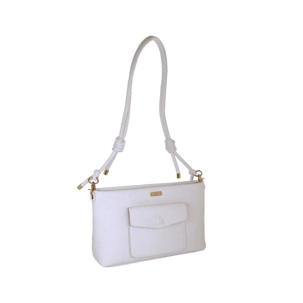Camomilla Milano | Borsa Tracolla Love Letter Bianca | Tasca a Busta