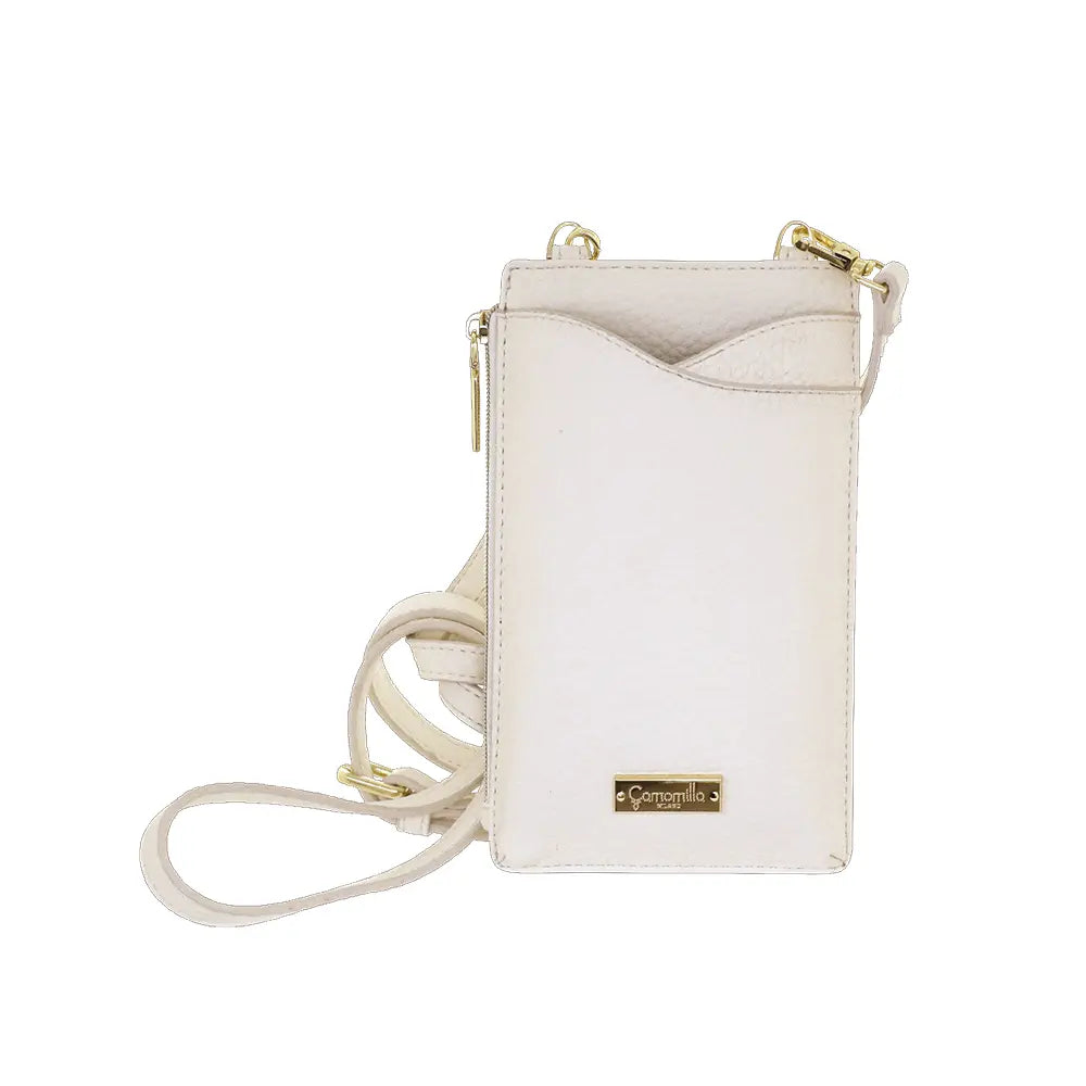 Camomilla Milano | Portacellulare Bonbon Bianco | Pochette con Tracolla e Slot Carte