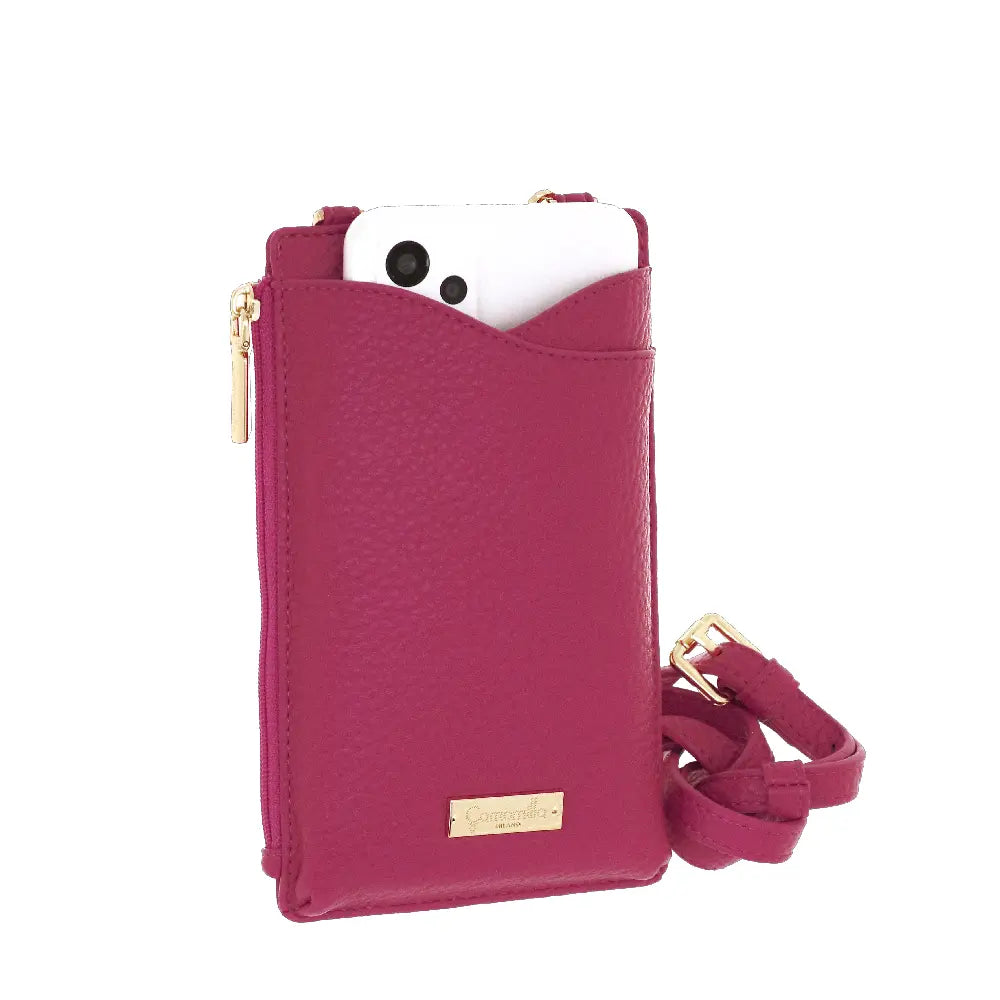Camomilla Milano | Portacellulare Bonbon Fucsia | Pochette con Tracolla e Slot Carte
