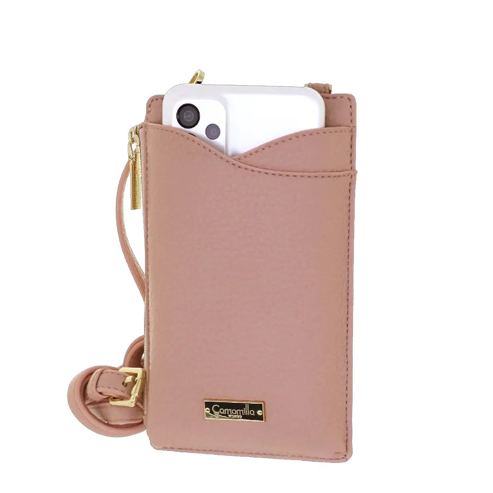 Camomilla Milano | Portacellulare Bonbon Rosa | Pochette con Tracolla e Slot Carte