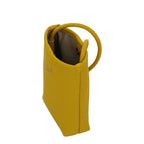 Camomilla Milano | Portacellulare Glassé Giallo | Pochette con Tracolla Martellata