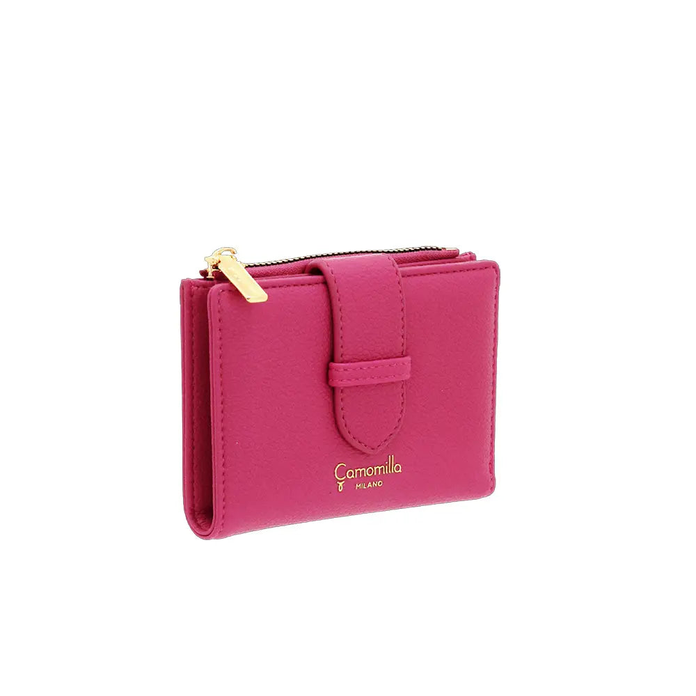 Camomilla Milano | Portafoglio S Jelly Braid Fucsia | Compatto con Porta Monete Zip