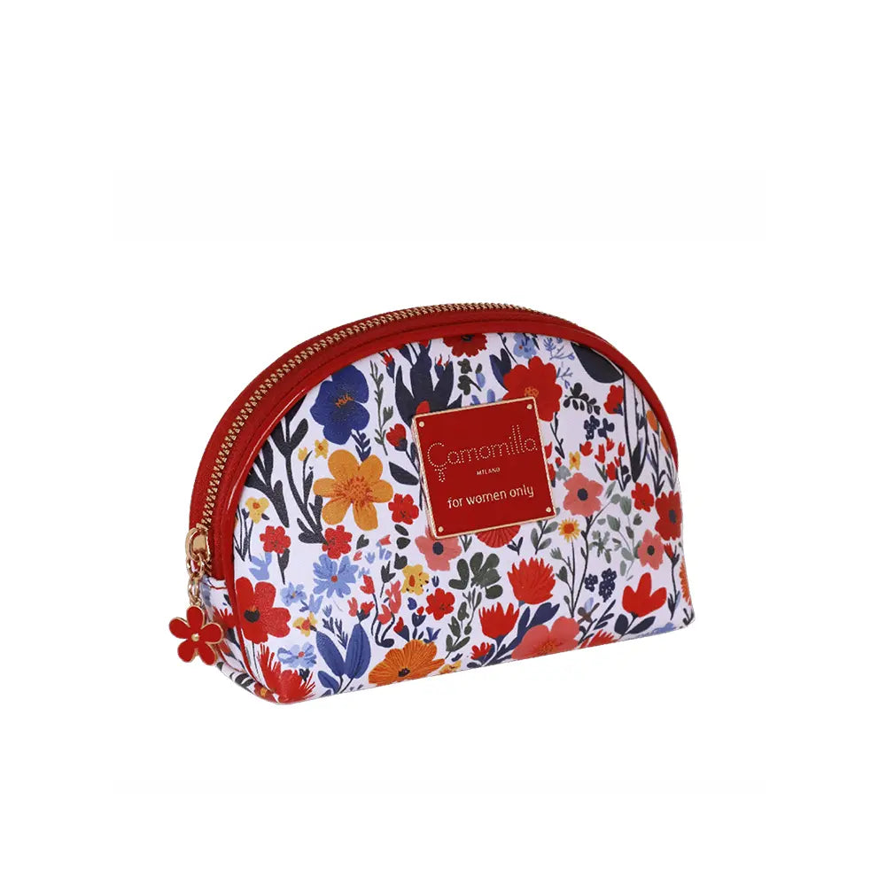 Camomilla Milano | Pouch S Sweet Bloom Rosso | Pochette con Stampa Floreale