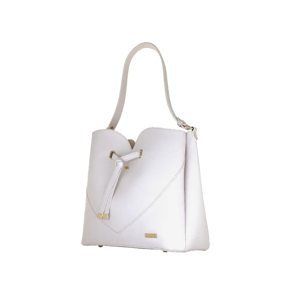 Camomilla Milano | Sacca Spalla L Sweet Love Bianco | Design Romantico con Cuore