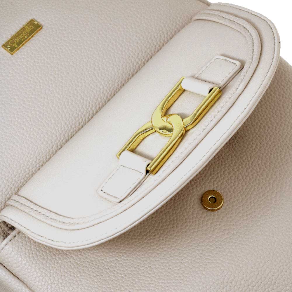 Camomilla Milano | Zaino Ottavia Off White con Fibbia Metallica