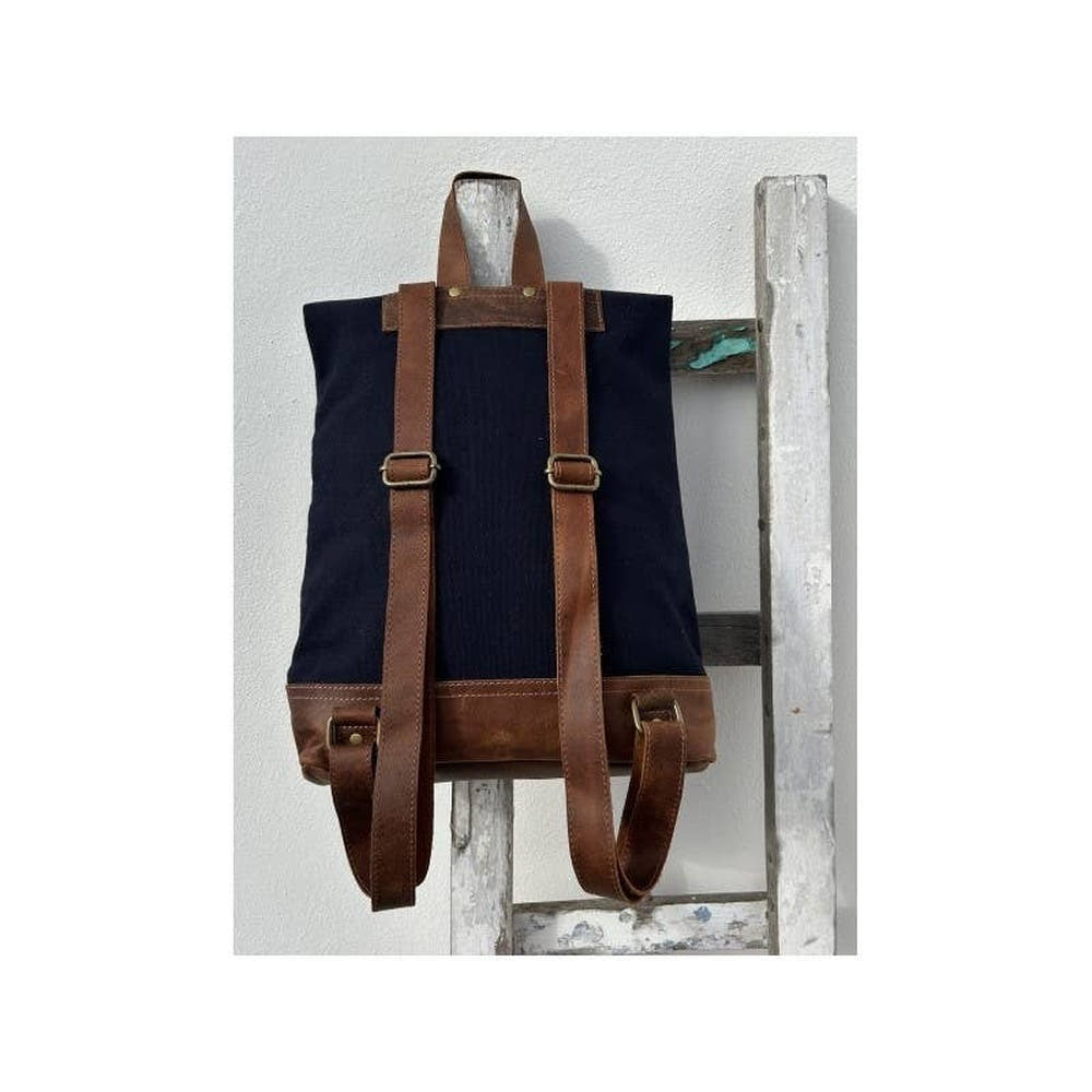 Zaino Vintage Tessuto Nuovo con Pelle Alta qualità MAYA MC6A