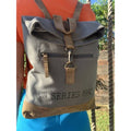 Zaino vintage in tela con pelle di alta qualità MAYA MC7